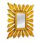 Hello Honey® 35.25" Gold Sunburst Rectangular Wall Mirror
